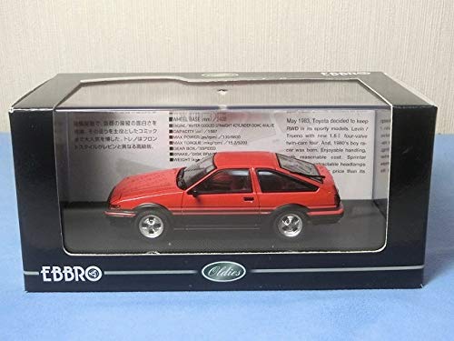 Amazon.co.jp: 【819】1/43 スプリンター トレノ 3ドア AE86 赤 1983